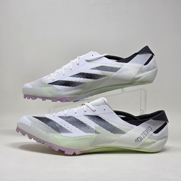 Adidas Adizero Finesse Track And Field White Core Green IE5487 Men’s Sz 14 New - Picture 3 of 14